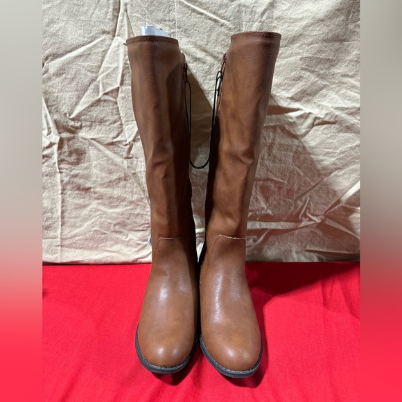 NWT St Johns Bay Knee High Boots Brown - Picture 1 of 7